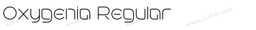 Oxygenia Regular字体转换